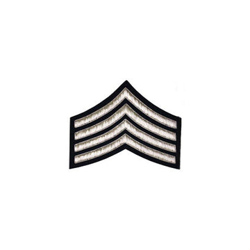 imperial-highland-supplies-4-stripe-chevron-badge-silver-bullion-on-dark-blue